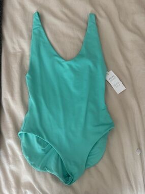 Londre Minimalist One-Piece Swimsuit in Aqua